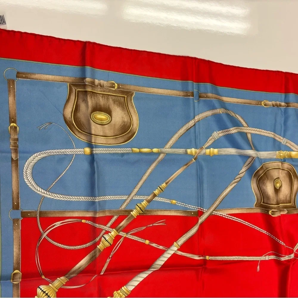Gucci Silk Equestrian Vintage Scarf
